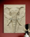 2X1.5 Feet Elephant Face 3D Relief Mural Wall Art | Abstract Nature wall art
