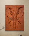 2X1.5 Feet Elephant Face 3D Relief Mural Wall Art | Abstract Nature wall art