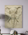 2X1.5 Feet Elephant Face 3D Relief Mural Wall Art | Abstract Nature wall art