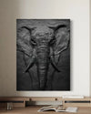 2X1.5 Feet Elephant Face 3D Relief Mural Wall Art | Abstract Nature wall art