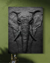 2X1.5 Feet Elephant Face 3D Relief Mural Wall Art | Abstract Nature wall art