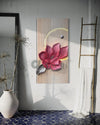 4X2 Feet Abstract Floral 3d Relief Mural | Abstract Flower Art | LED Light Installed