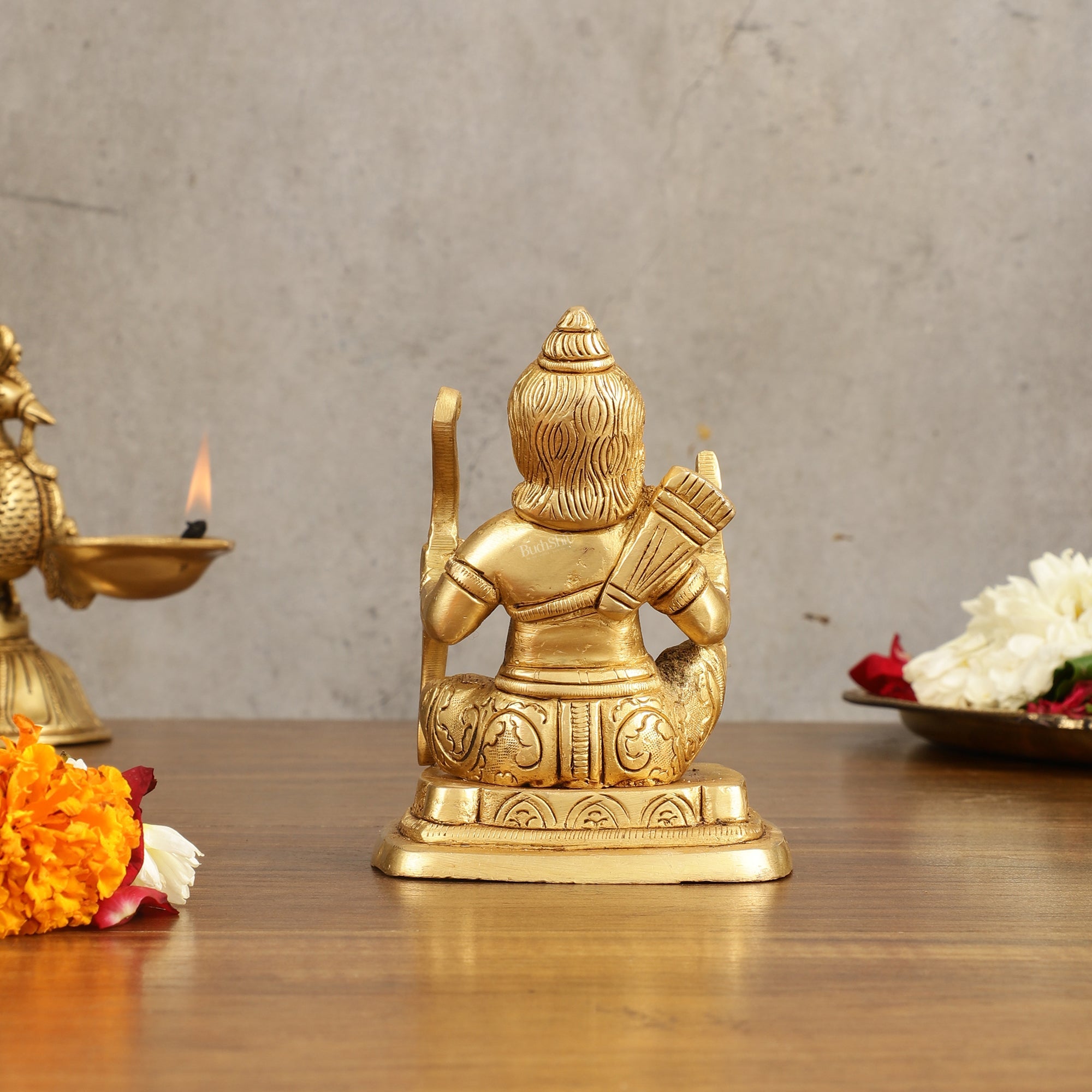 Pure Brass Ram Lalla Idol - 5 Inch Height