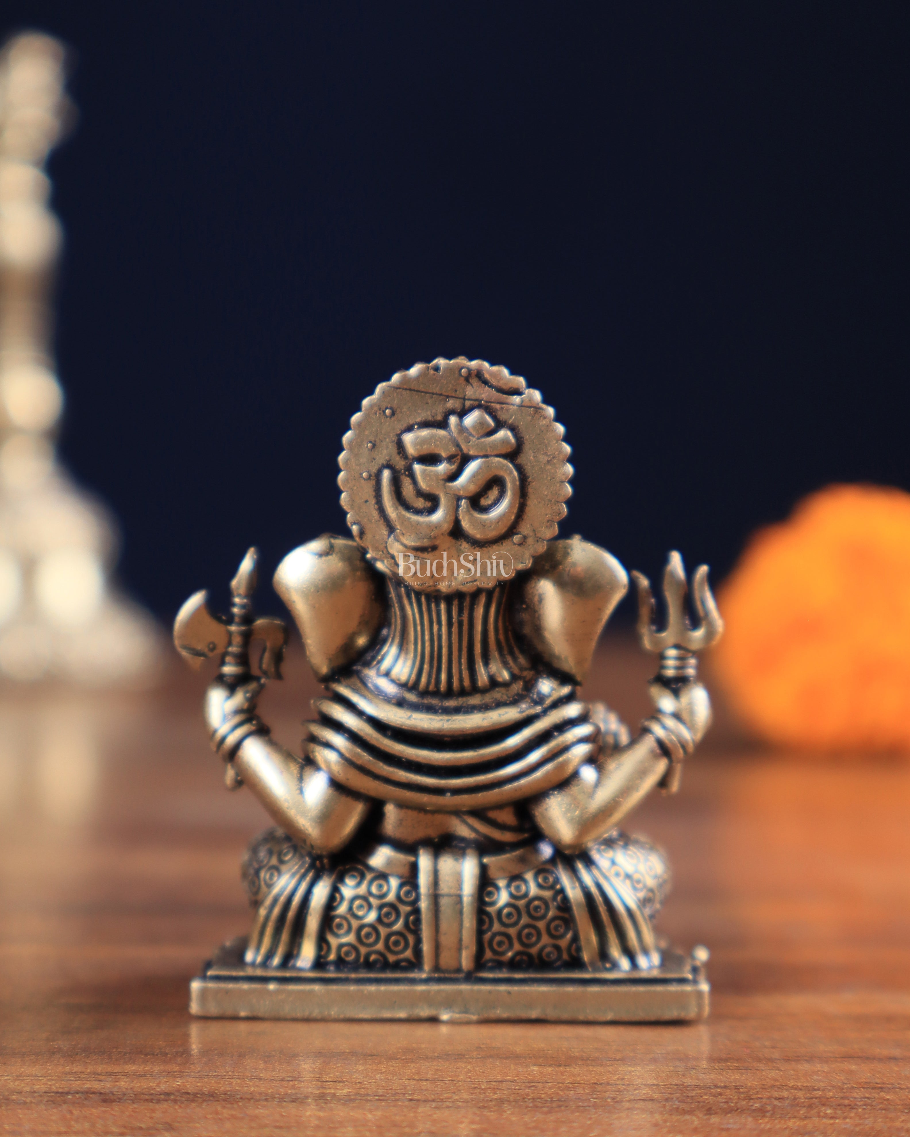 Brass Superfine Intricate Dagduseth Ganesha Idol – 2"