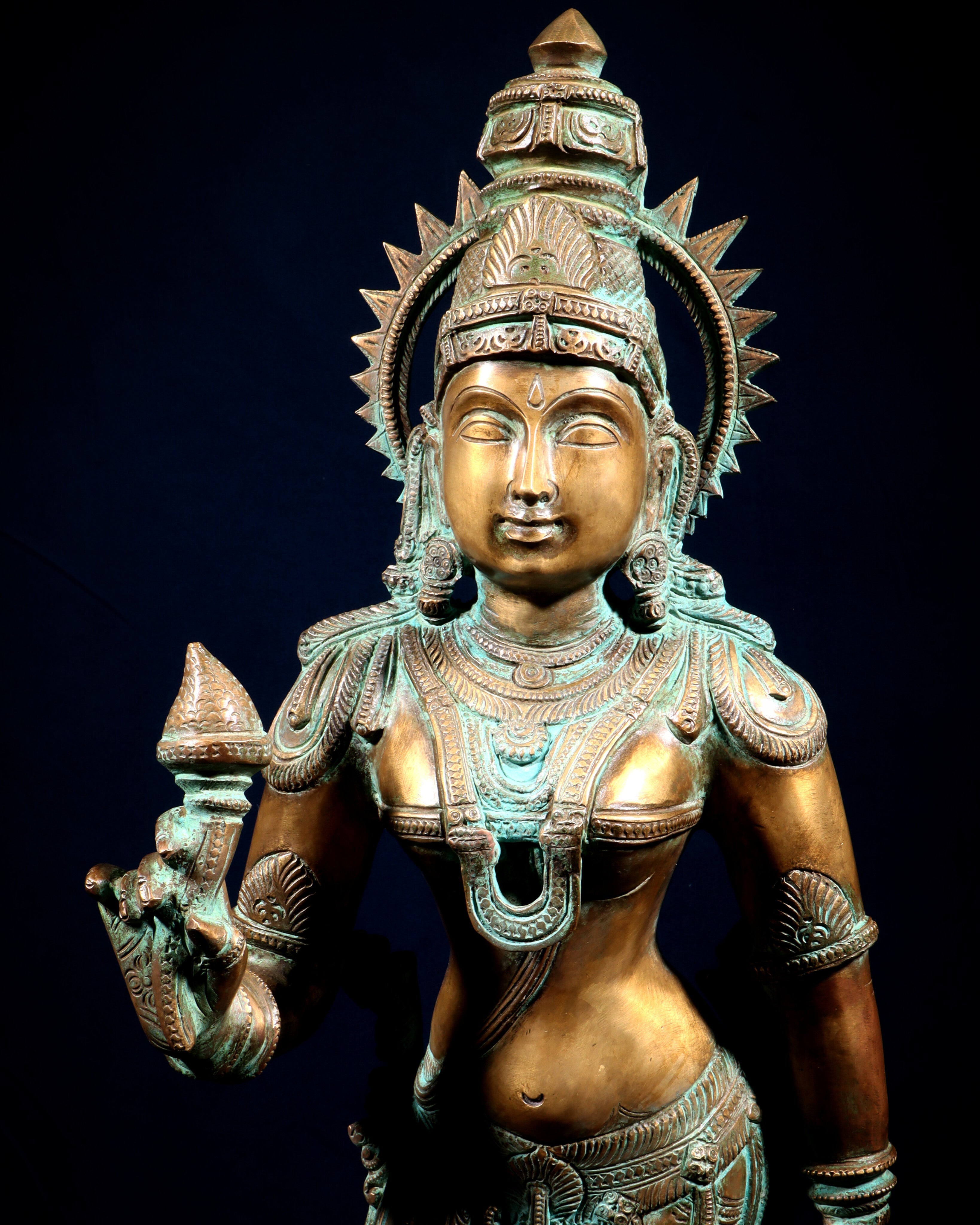 Pure Bronze Ramar Set (Ram Darbar) – Vintage Chola Patina 29", 85 kgs.