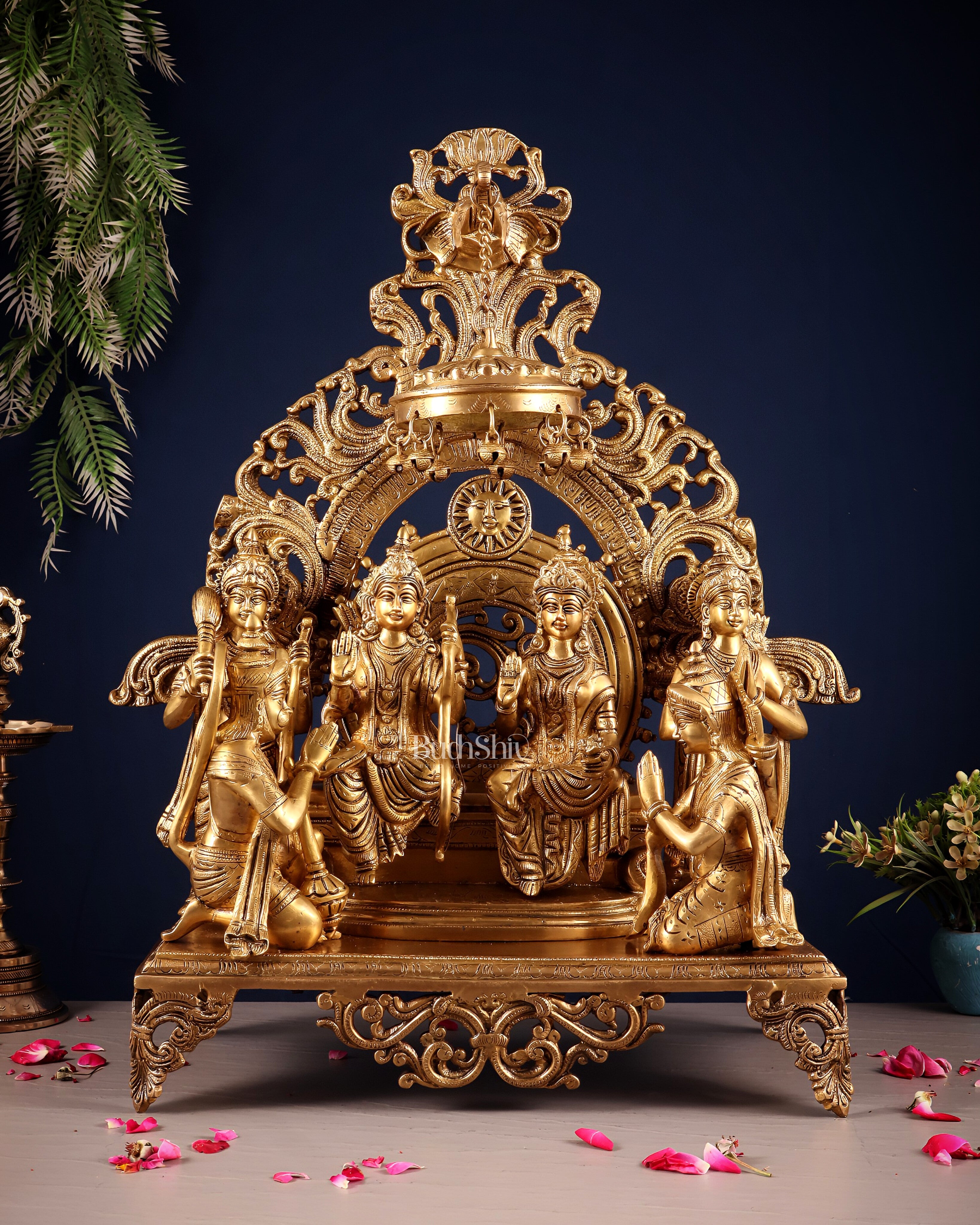 Superfine Brass Ram Darbar Idol |(Ramapatabhishekam) 23"