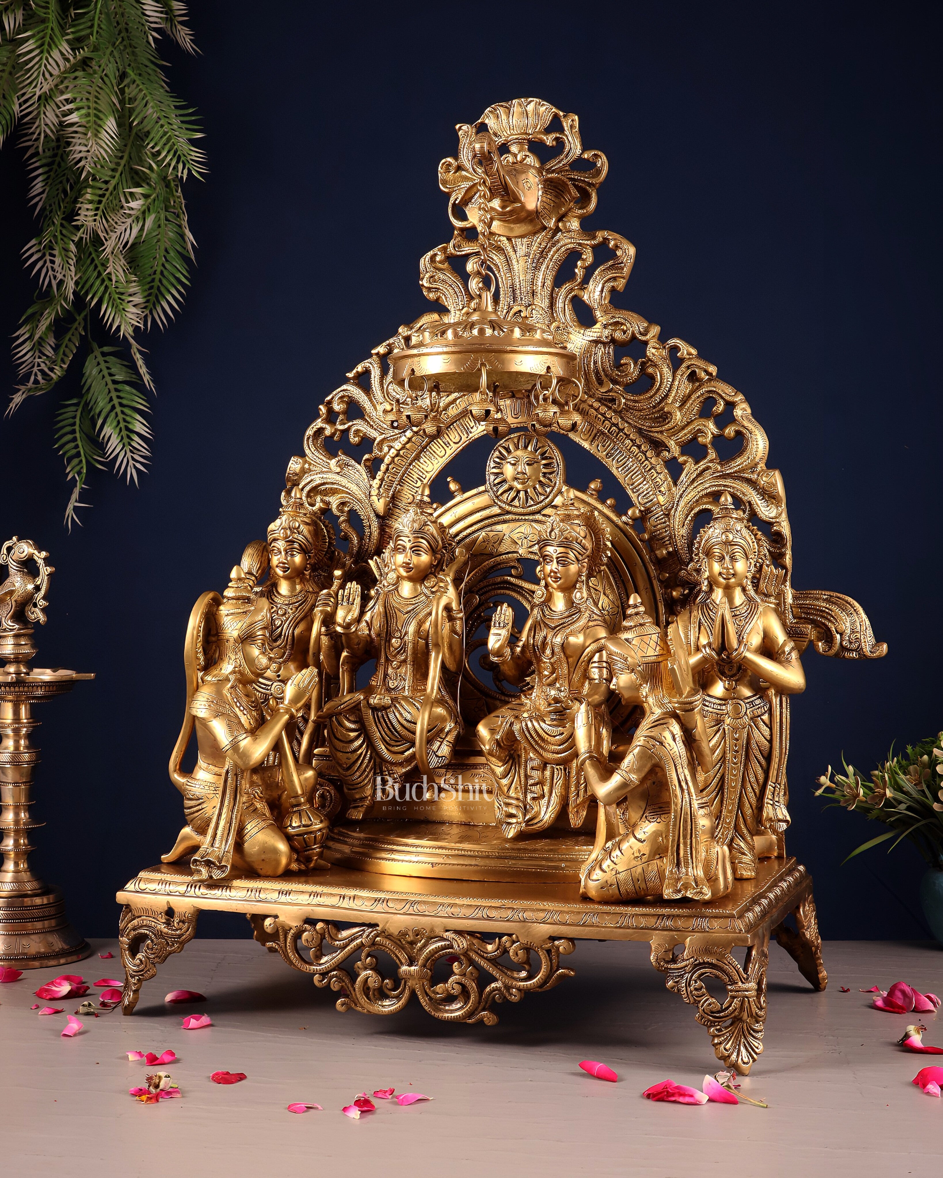Superfine Brass Ram Darbar Idol |(Ramapatabhishekam) 23"