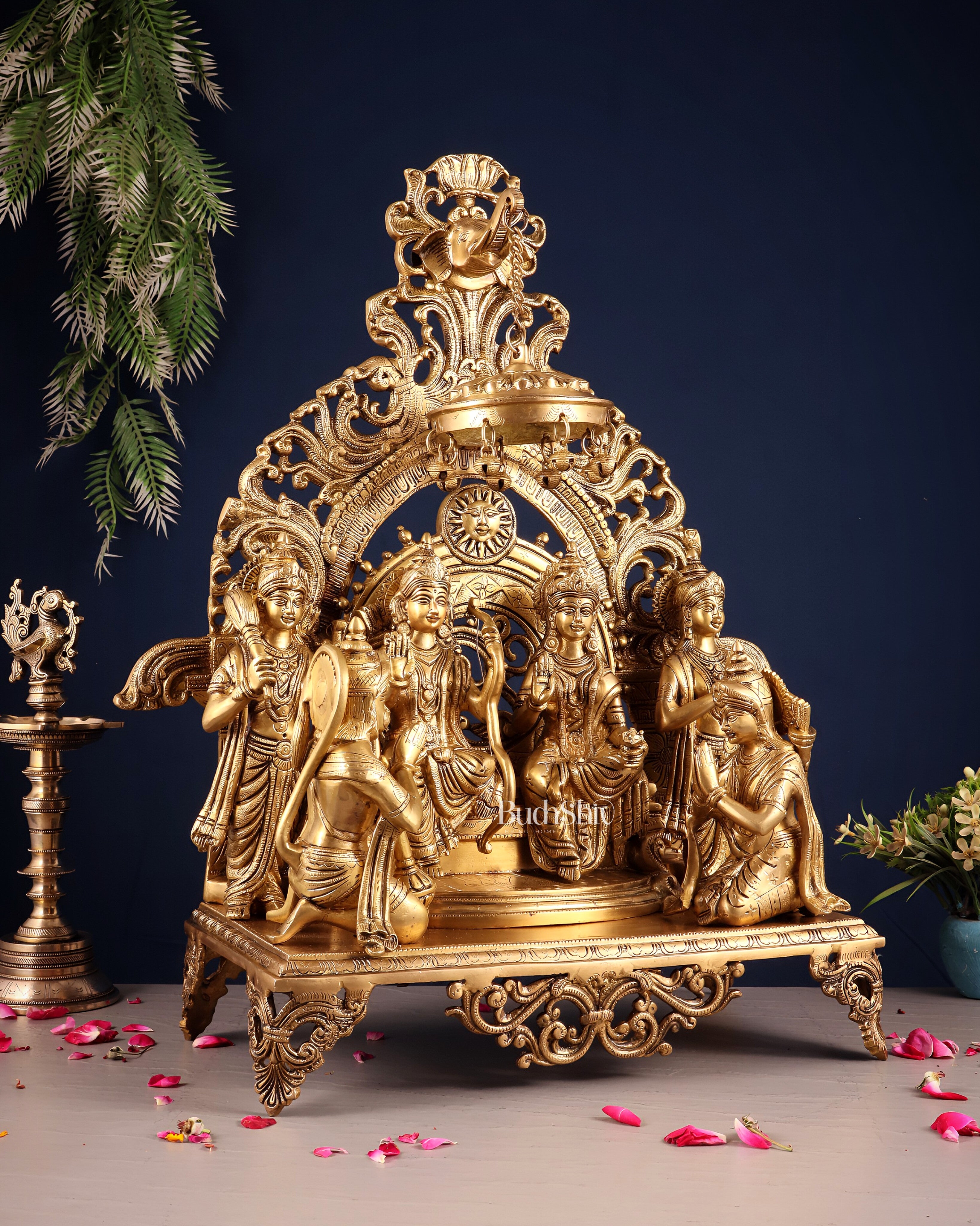 Superfine Brass Ram Darbar Idol |(Ramapatabhishekam) 23"