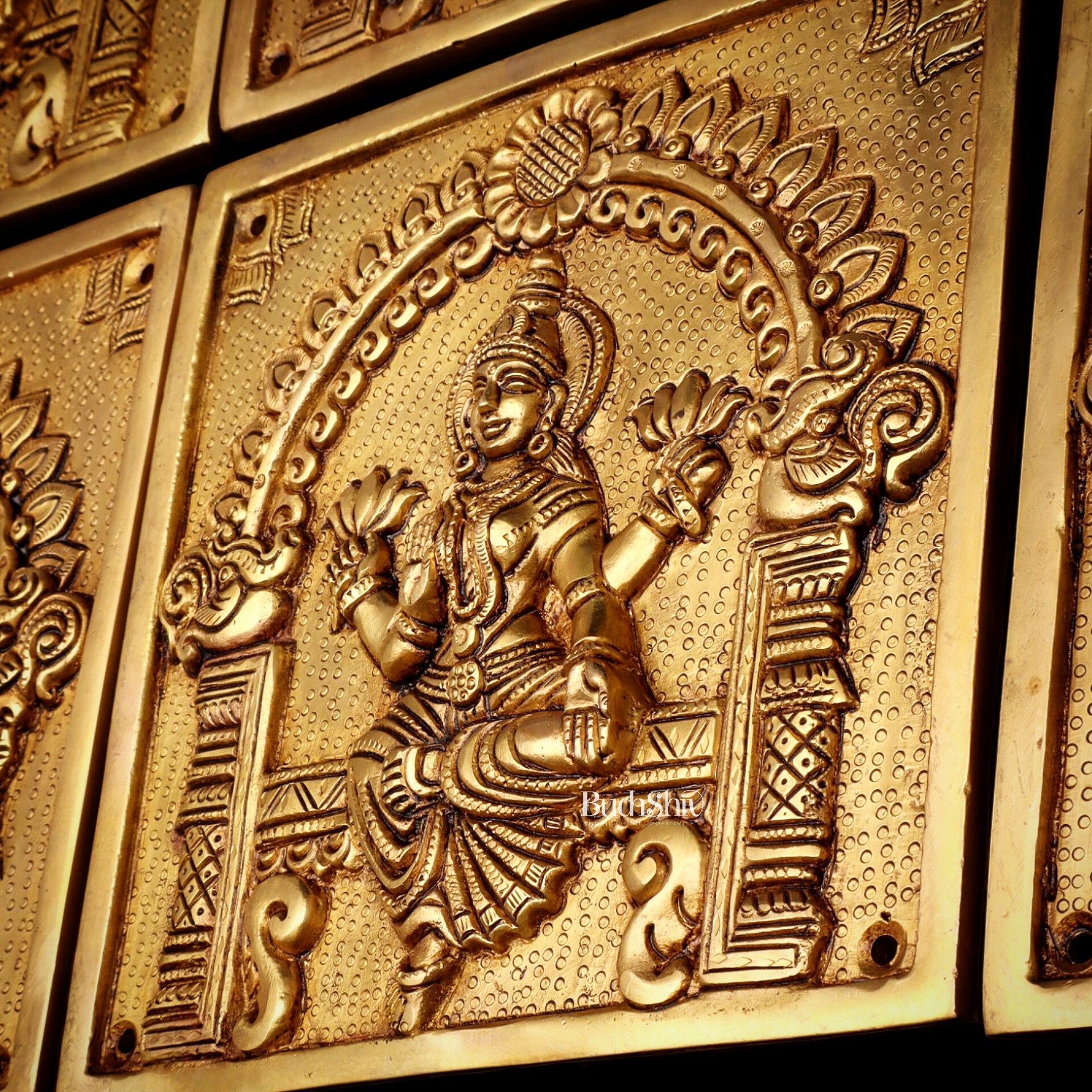 Pure Brass Ashtalakshmi Wall Hangings – Large Set 7"