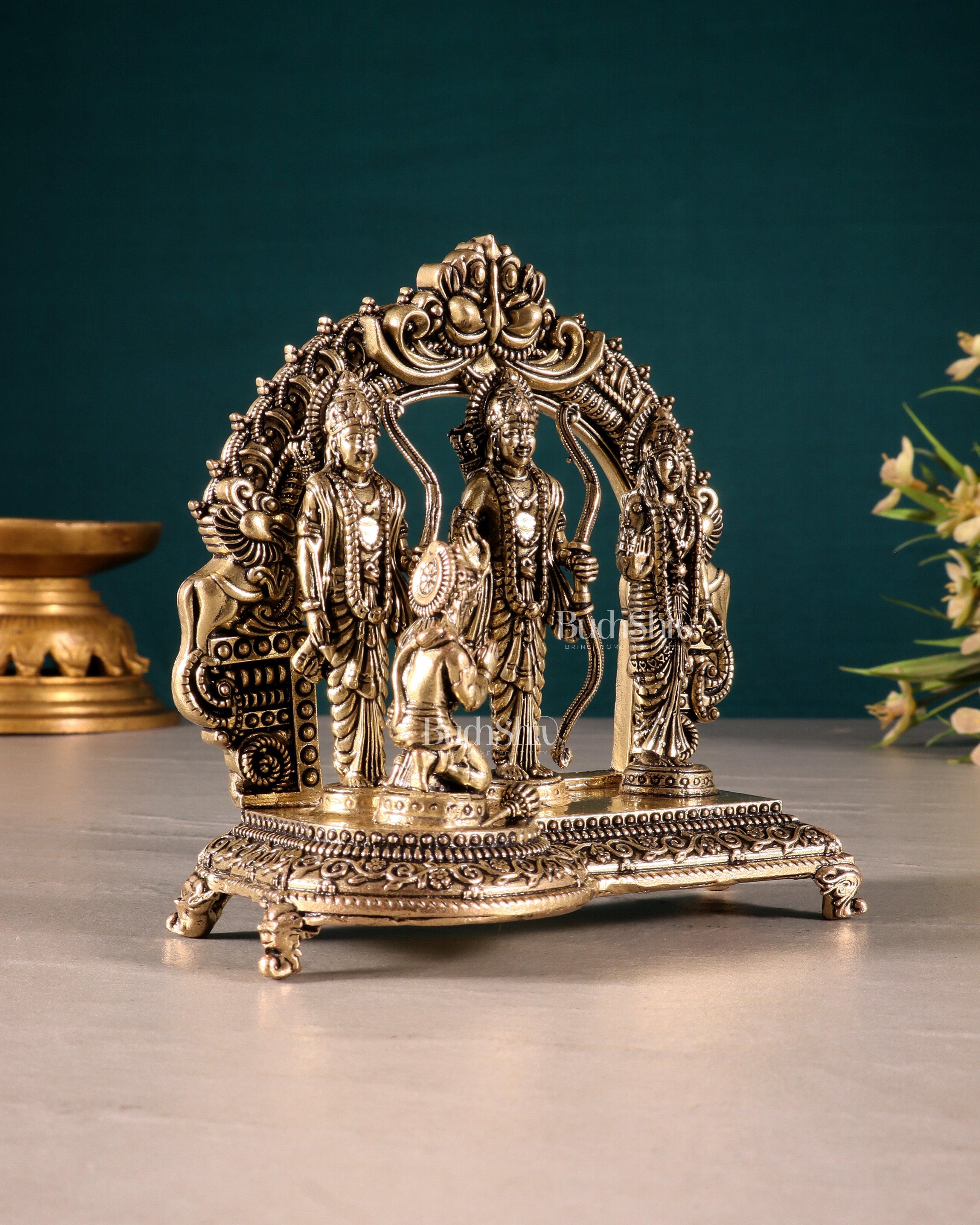 Pure Brass Superfine Ram Darbar Idol Set 4 inch