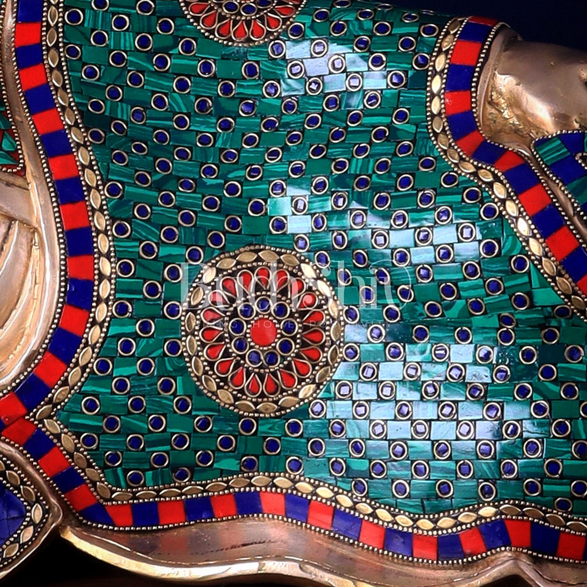 Elegant Brass Resting Buddha Statue  29"