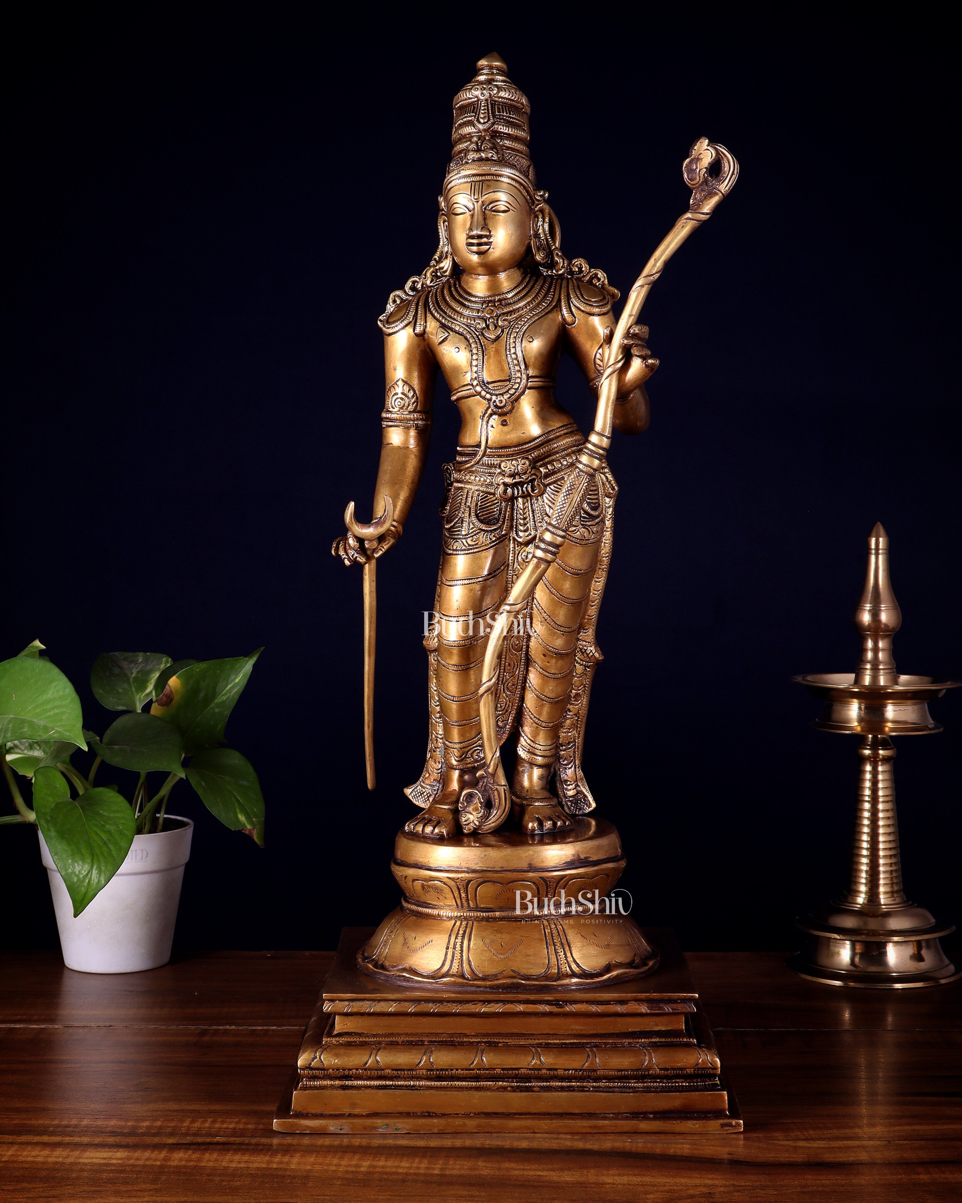 Brass Lord Shri Ram Statue – 21 Inches Tall