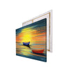 Beach Sunset with Boat Original Design Canvas Printed Wall Painting