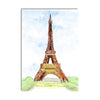 Paris Famous Eiffel Tower Painting Digital Printed Canvas Wall Art