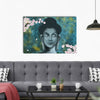 Meditating Buddha With Flower Original Design Canvas Printed Wall Painting