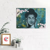 Meditating Buddha With Flower Original Design Canvas Printed Wall Painting