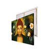 Gautam Buddha with Yellow Flowers Original Design Canvas Printed Wall Painting