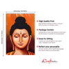Meditating Gautam Buddha Original Design Canvas Printed Wall Painting