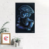 Calm and Relaxing Lord Ganesha Original Design Canvas Printed Wall Painting
