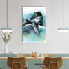 Lord Krishna Playing Flute Painting Digital Printed Canvas Wall Art