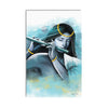 Lord Krishna Playing Flute Painting Digital Printed Canvas Wall Art