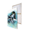 Lord Krishna Playing Flute Painting Digital Printed Canvas Wall Art