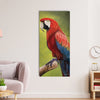 Parrot On Tree Branch Canvas Painting Digital Printed Bird Wall Art