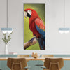 Parrot On Tree Branch Canvas Painting Digital Printed Bird Wall Art