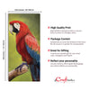 Parrot On Tree Branch Canvas Painting Digital Printed Bird Wall Art