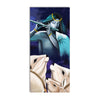 Lord Krishna Playing Flute Original Design Canvas Printed Wall Painting