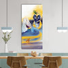 Lord Krishna with Flute Original Design Canvas Printed Wall Painting