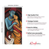 Radha Krishna Abstract Original Design Canvas Printed Wall Painting