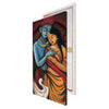 Radha Krishna Abstract Original Design Canvas Printed Wall Painting