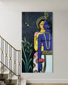 Abstract Radha Krishna 3D Elevation Sculpture Relief Mural Wall Art