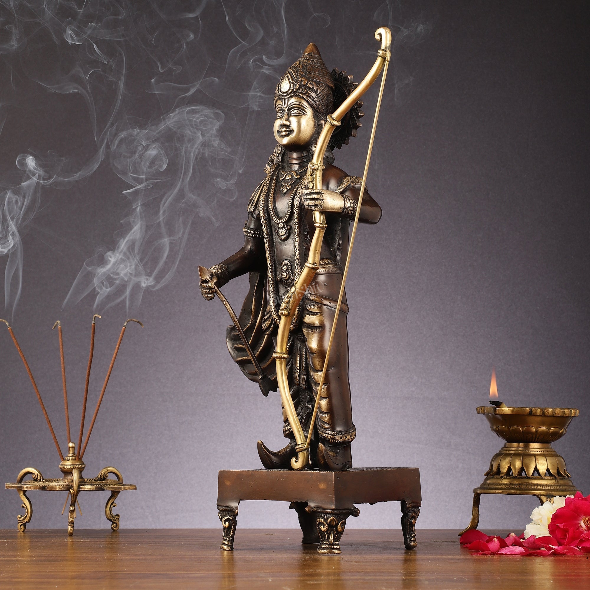 Brass Lord Rama Idol brown | 18"