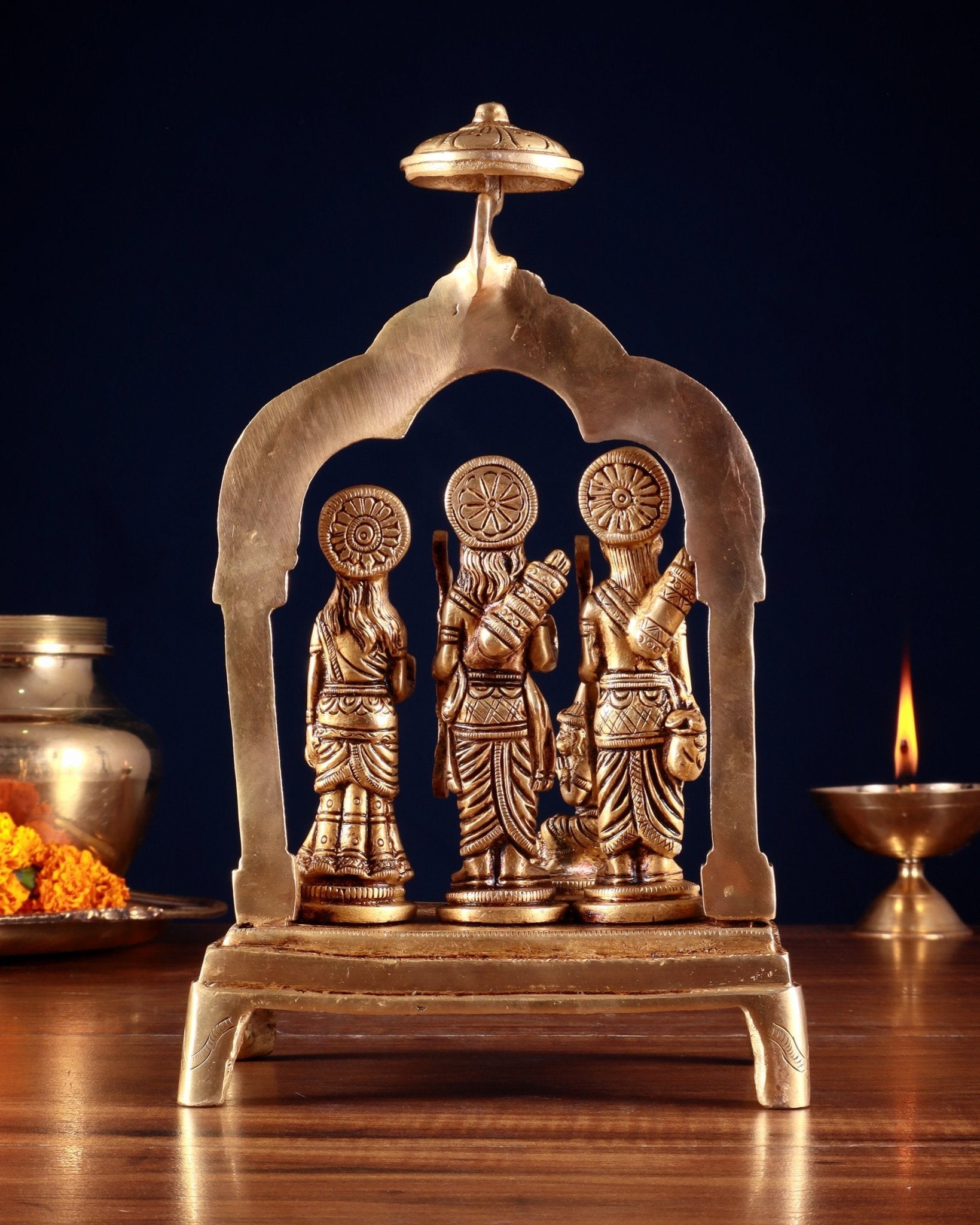 Brass Ram Darbar Idol set 9.5"
