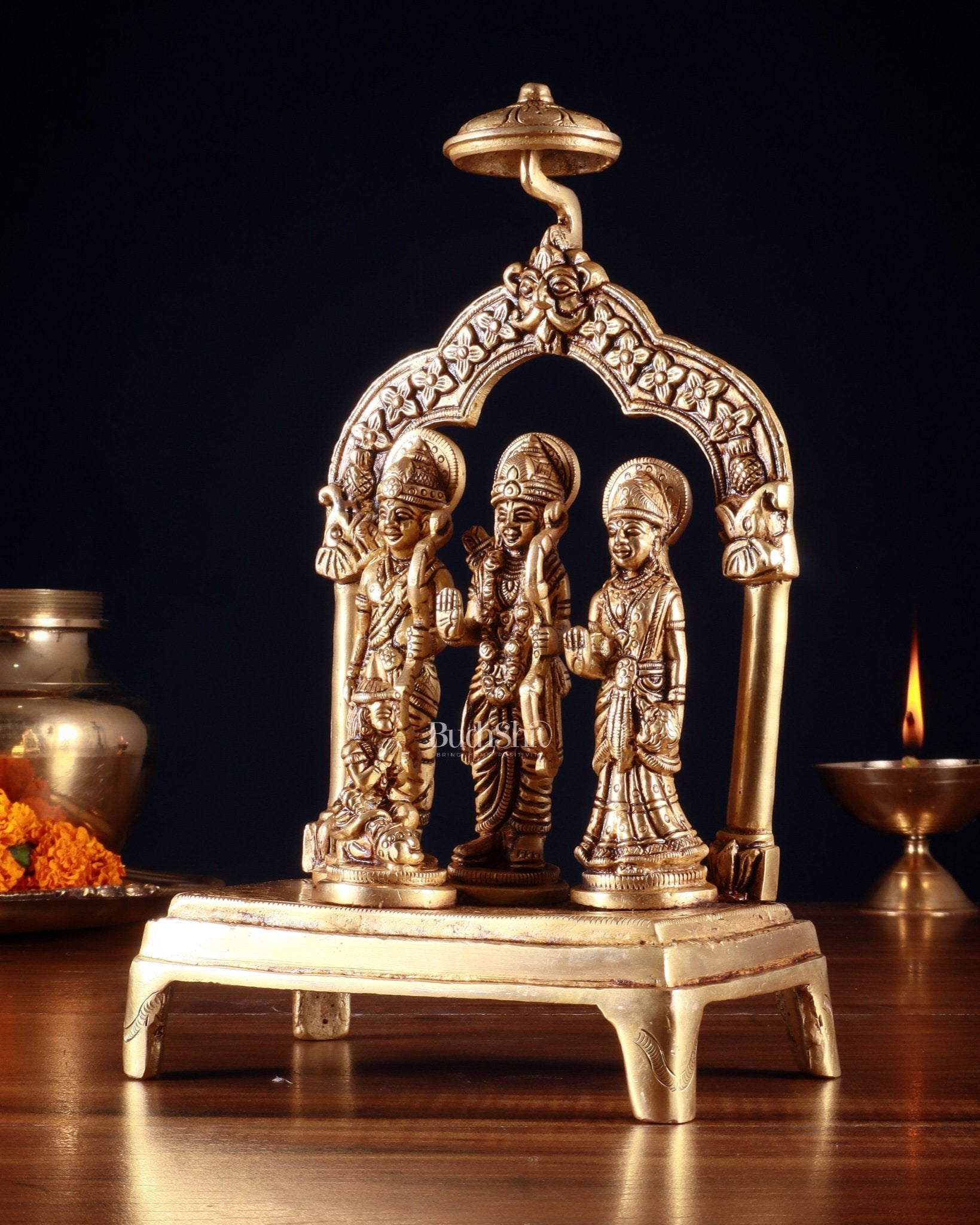 Brass Ram Darbar Idol set 9.5"
