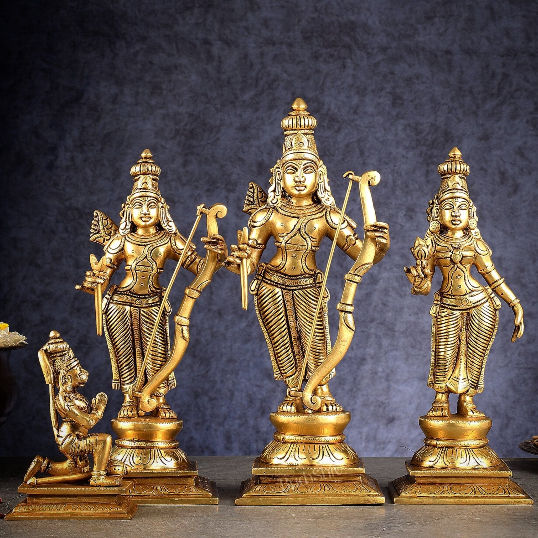 Brass Ram darbar Idols 12 inch