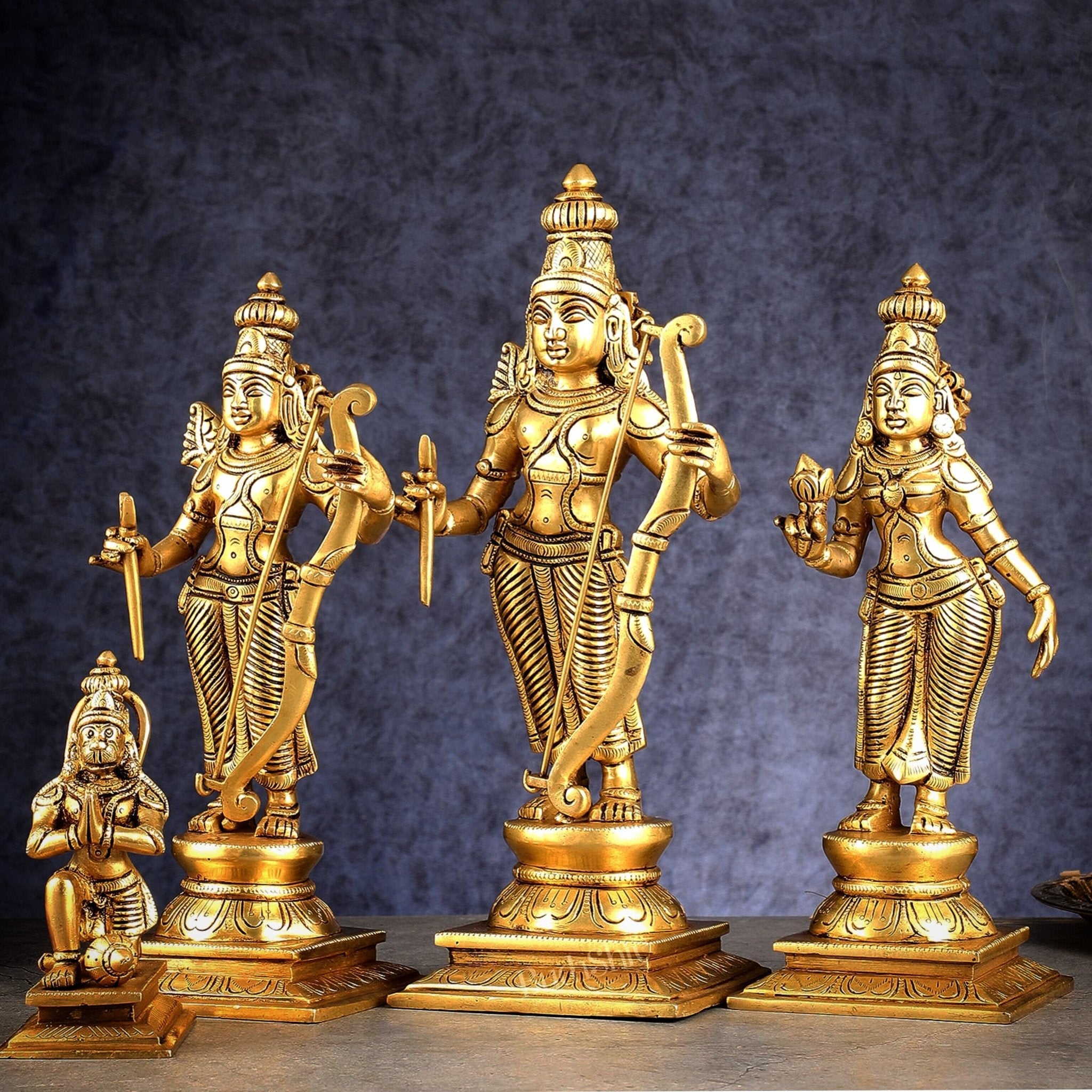 Brass Ram darbar Idols 12 inch