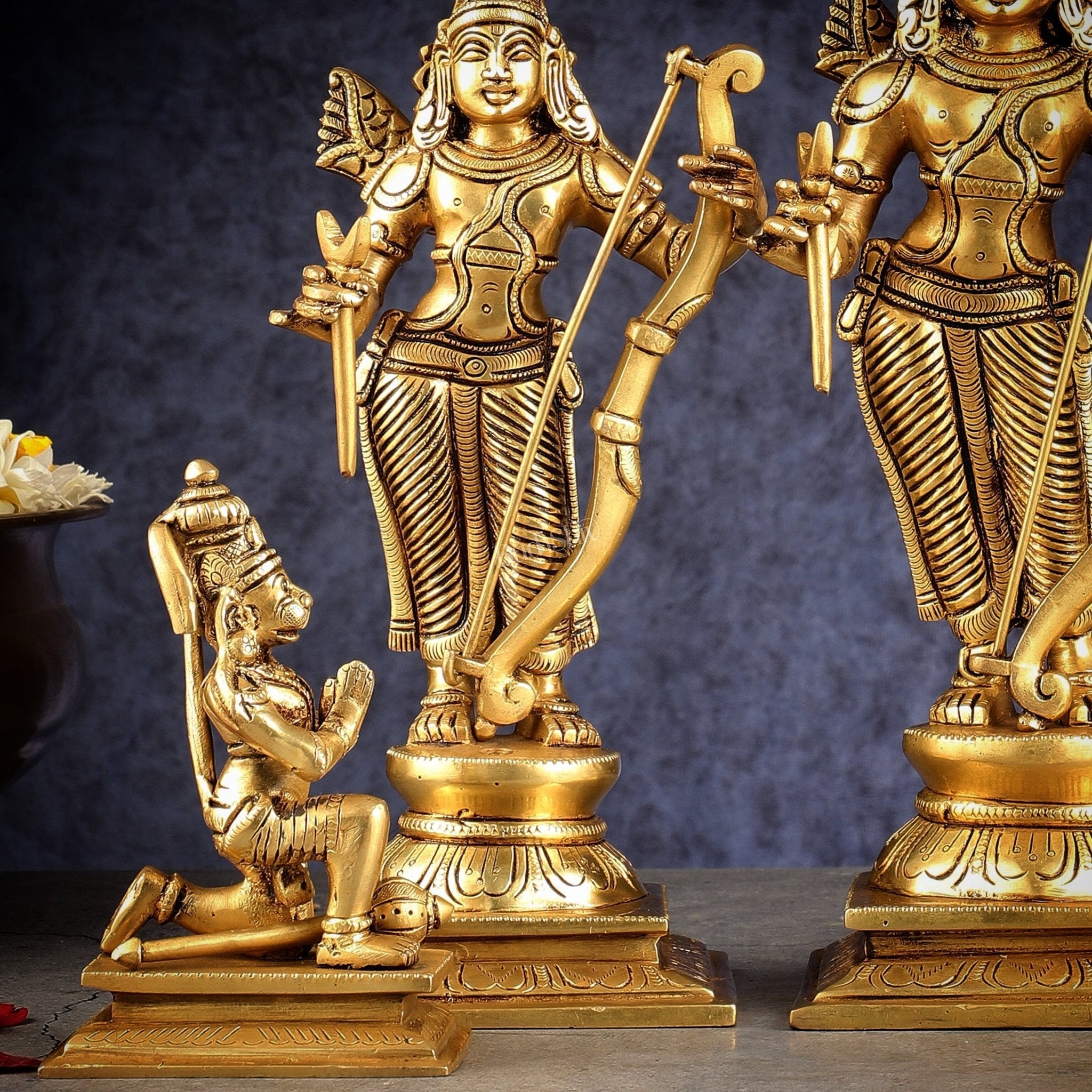 Brass Ram darbar Idols 12 inch