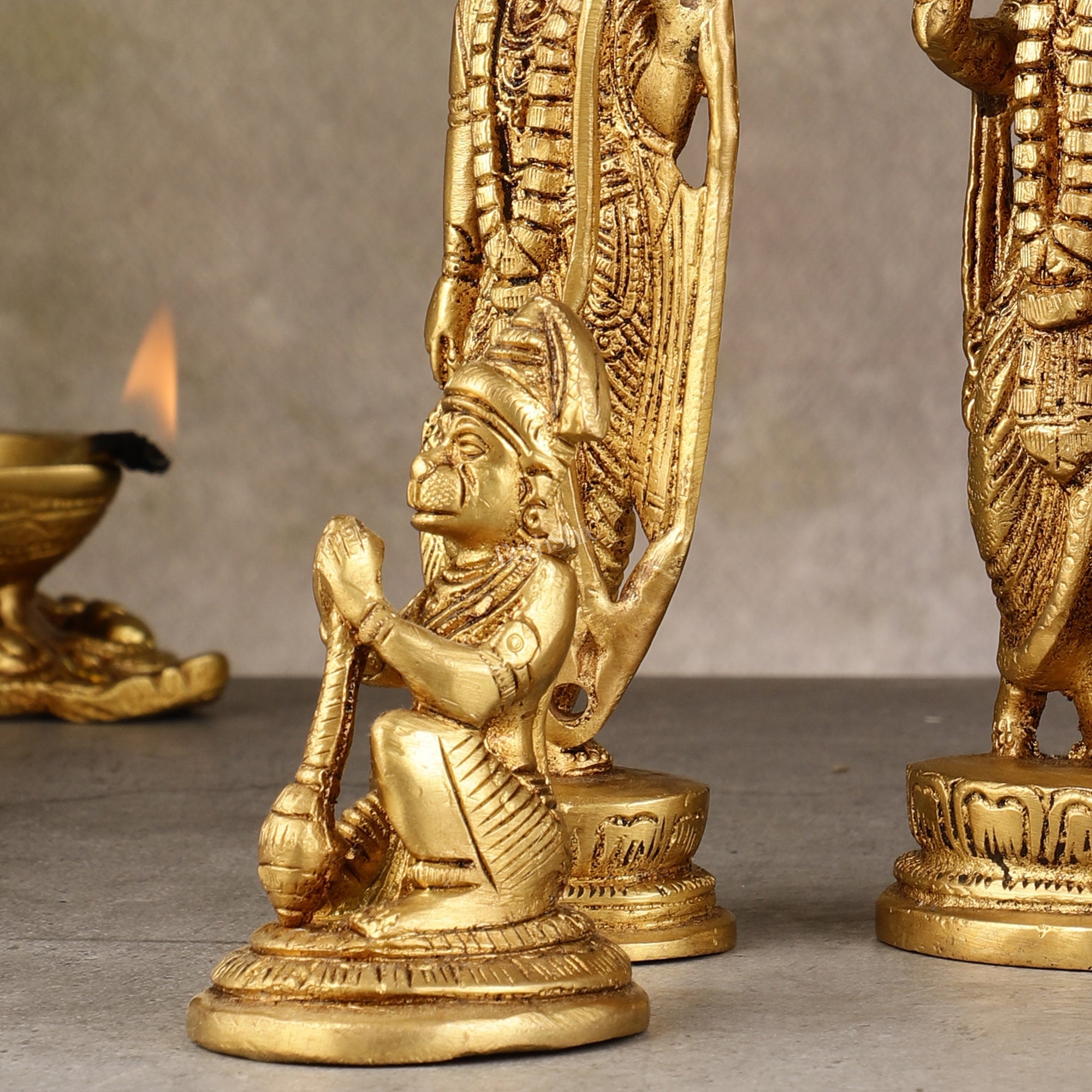 Brass Ram Darbar Idols - 6 Inch