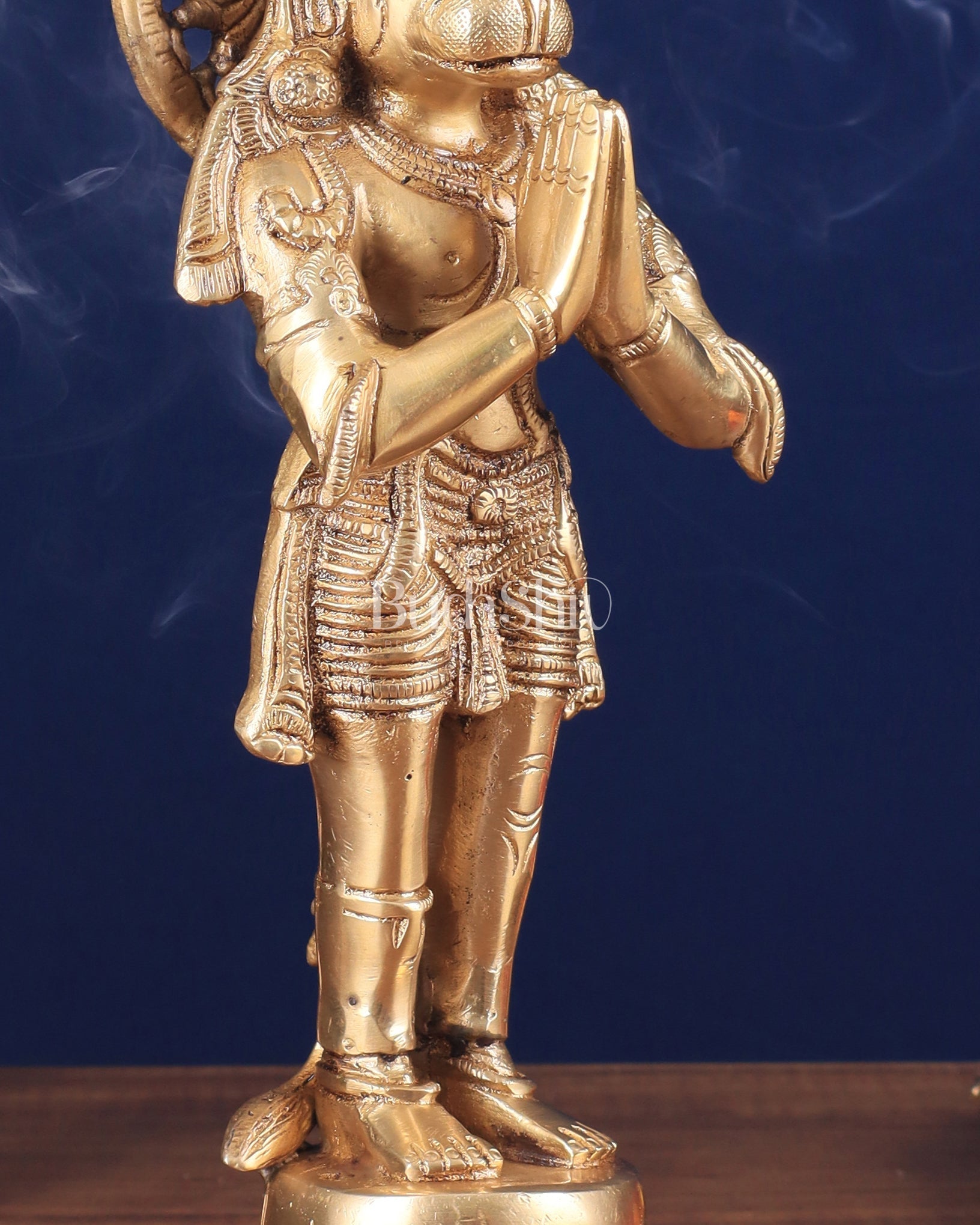 Brass Standing Hanuman Hanuman Idol anjali namaskar mudra 12 inch