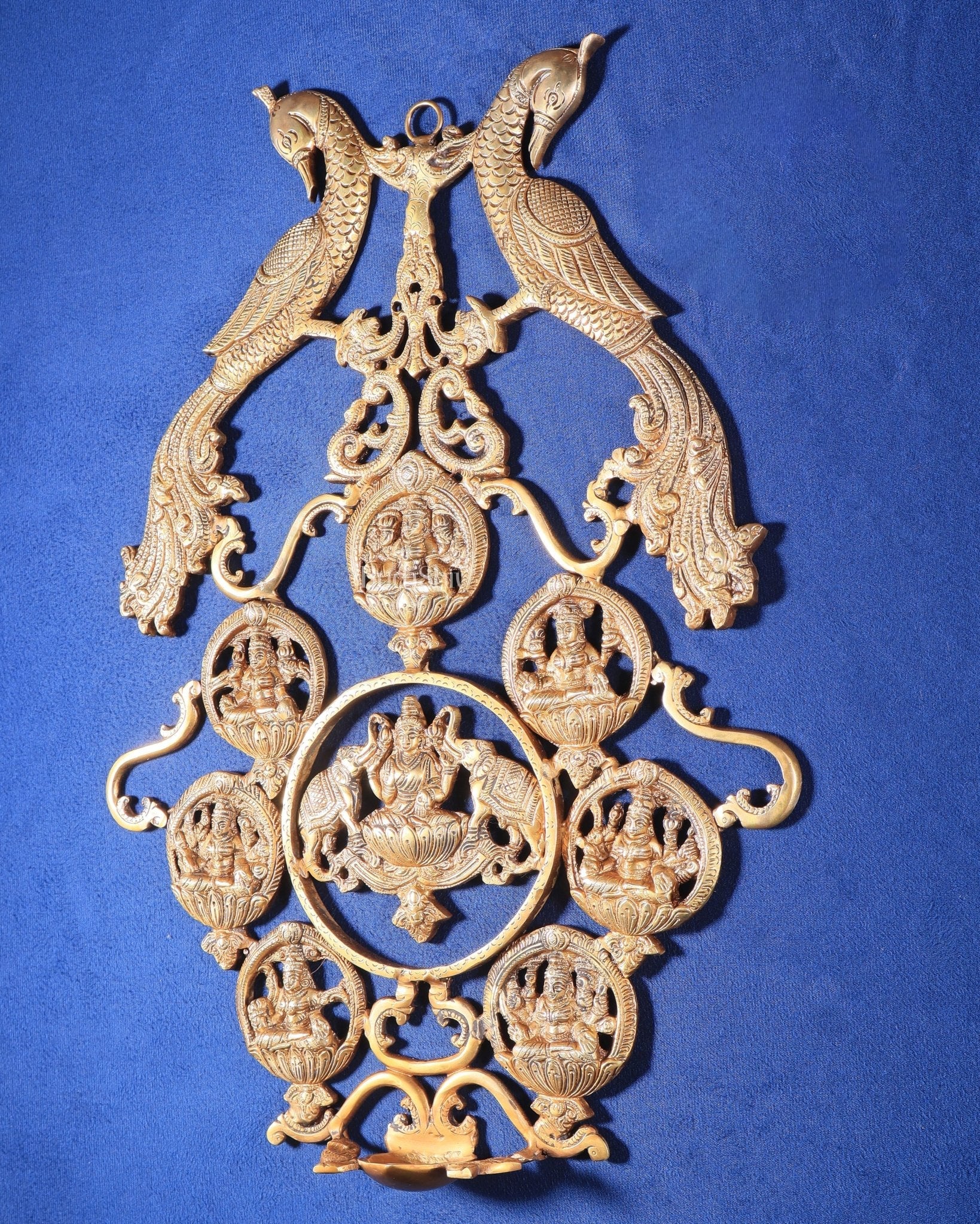 Brass Superfine Ashtalakshmi Wall Hanging Frame 18"