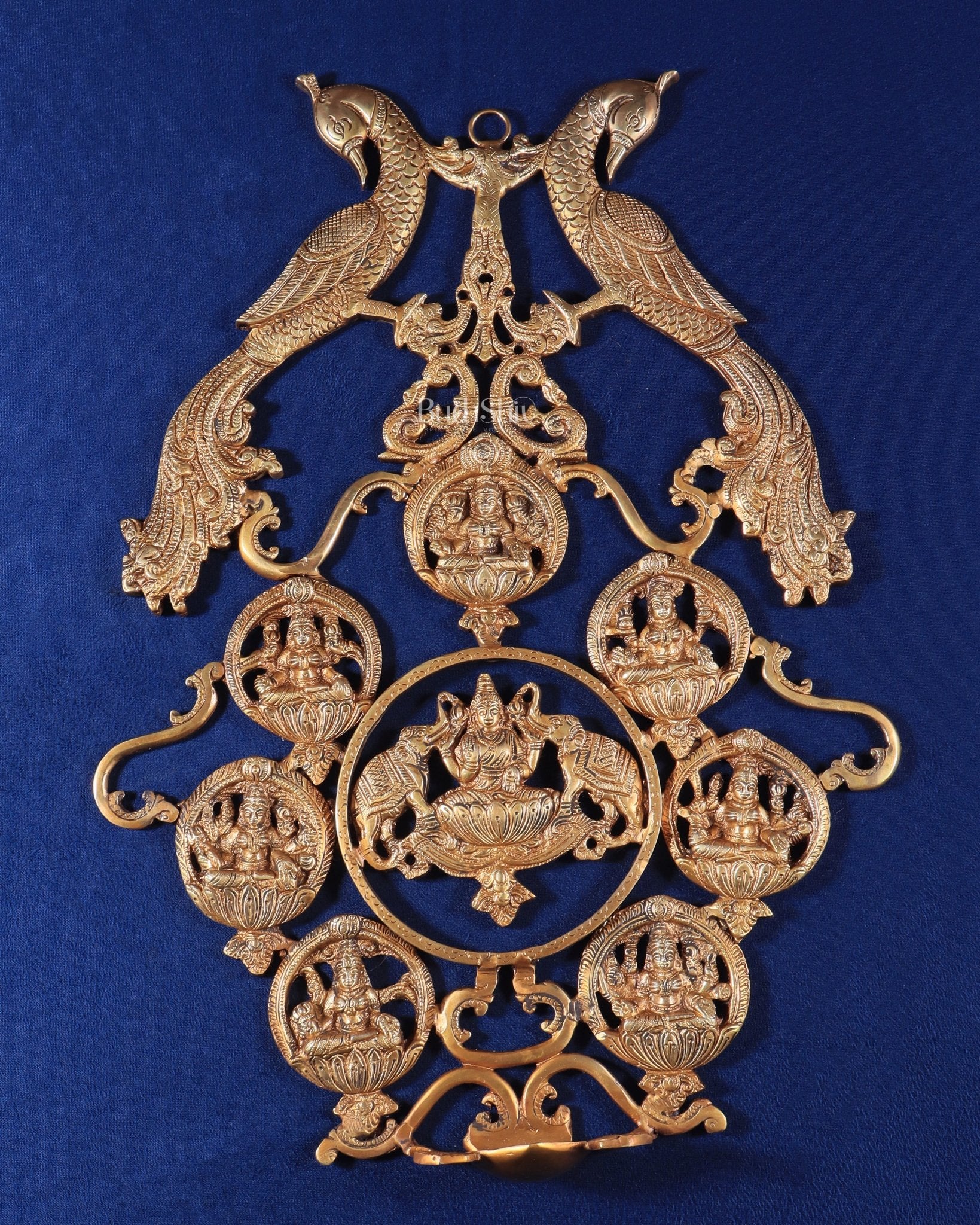 Brass Superfine Ashtalakshmi Wall Hanging Frame 18"