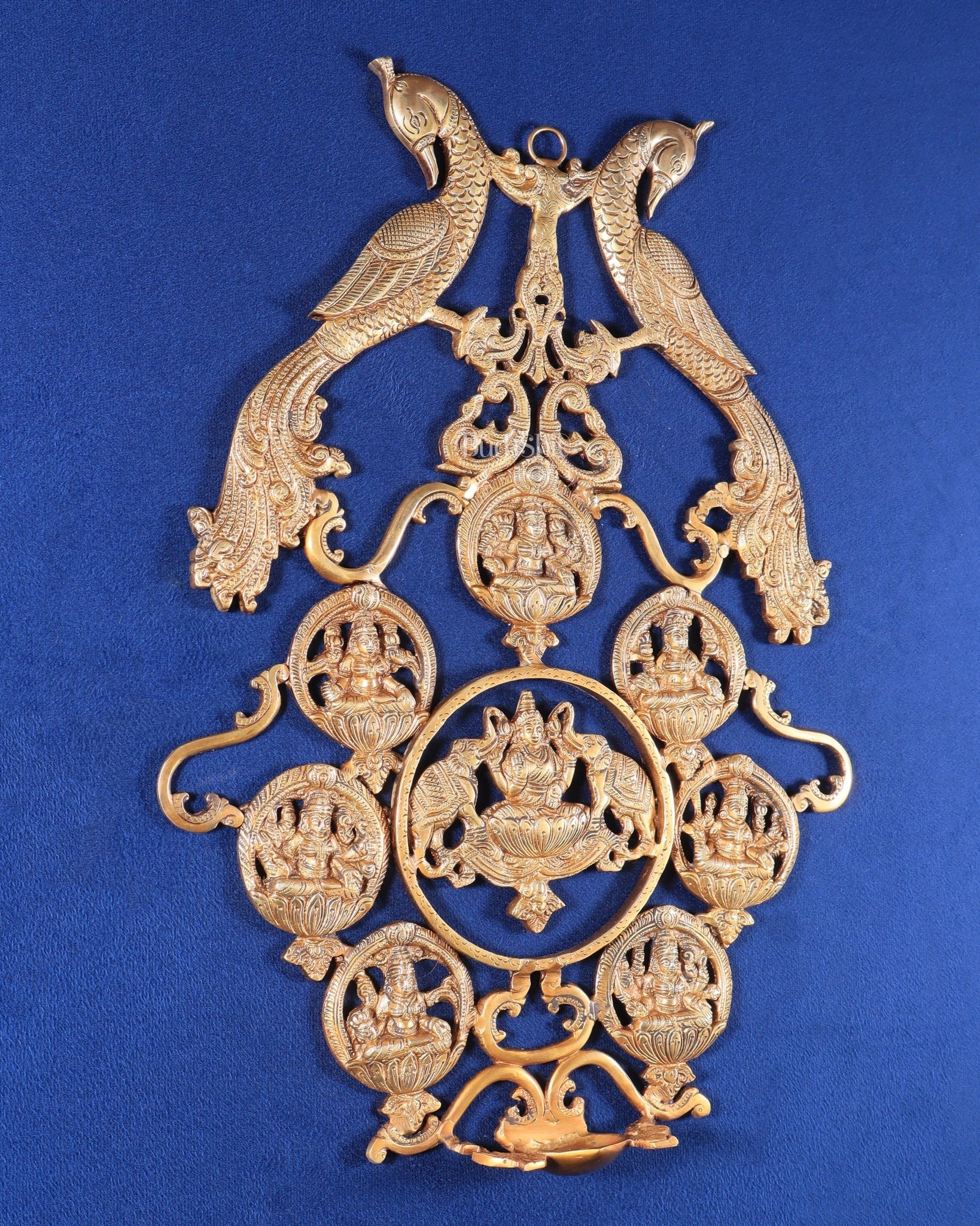 Brass Superfine Ashtalakshmi Wall Hanging Frame 18"