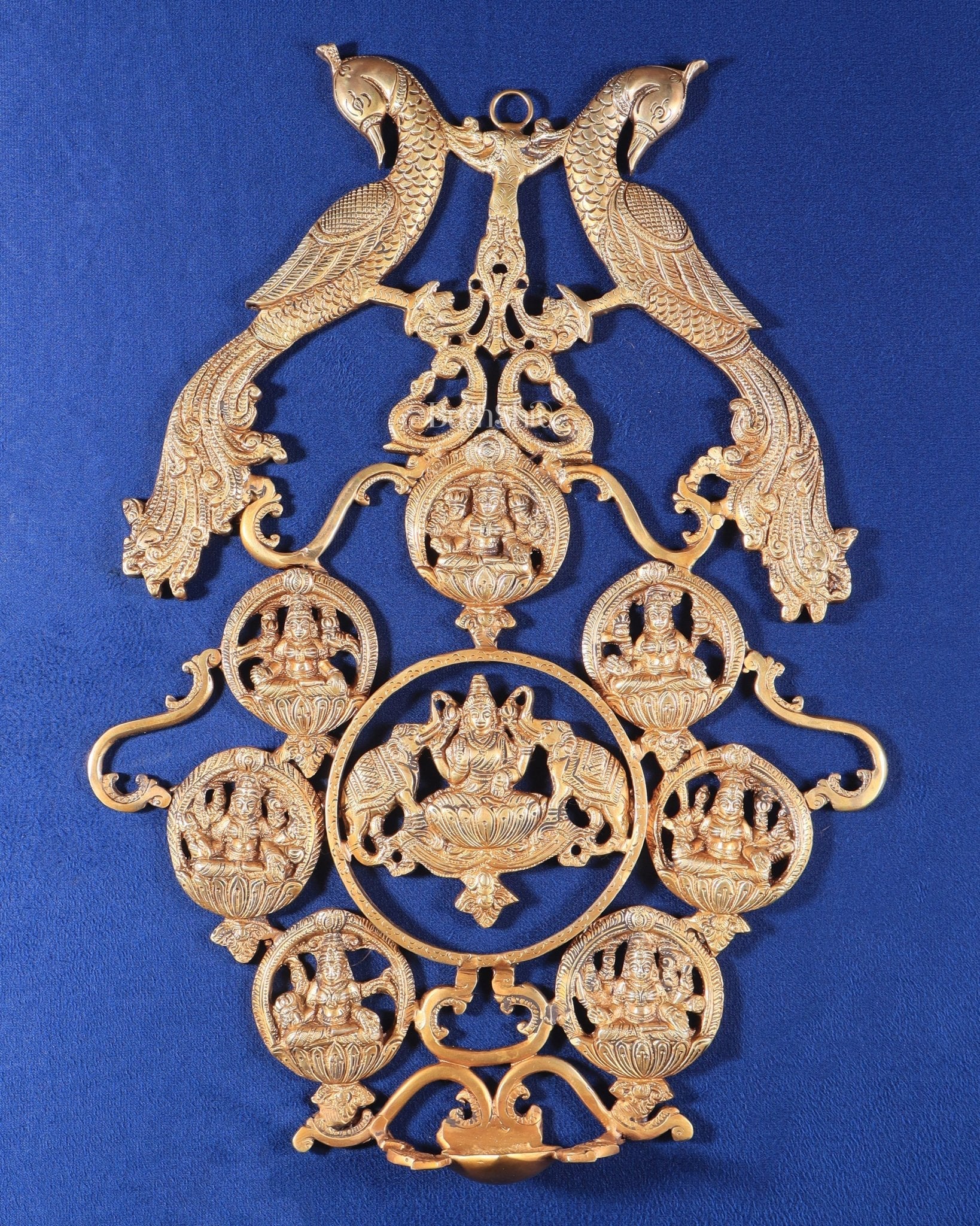 Brass Superfine Ashtalakshmi Wall Hanging Frame 18"