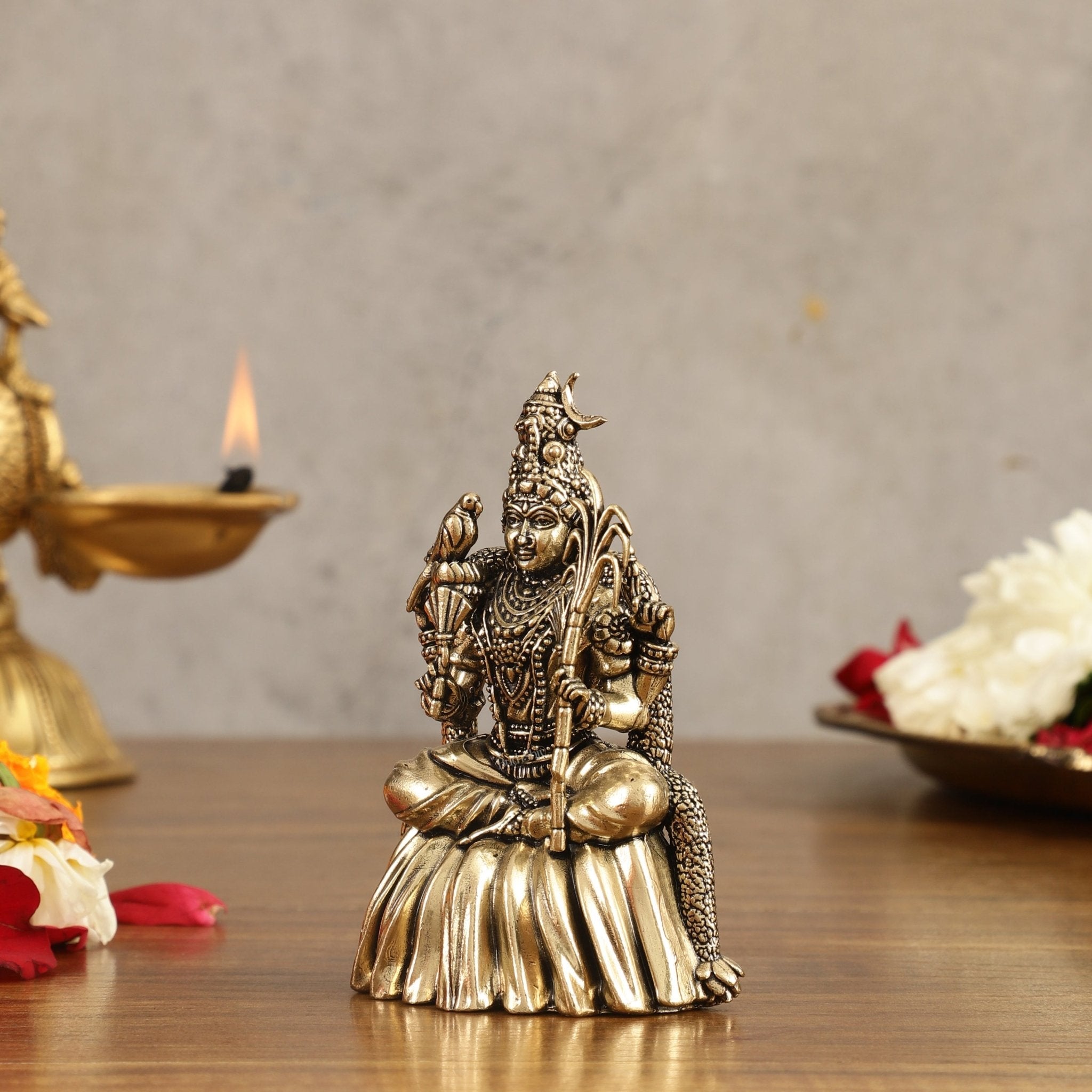 Brass Superfine Lalitadevi Rajarajeshwari Idol kamakshi amman - 4 in Height