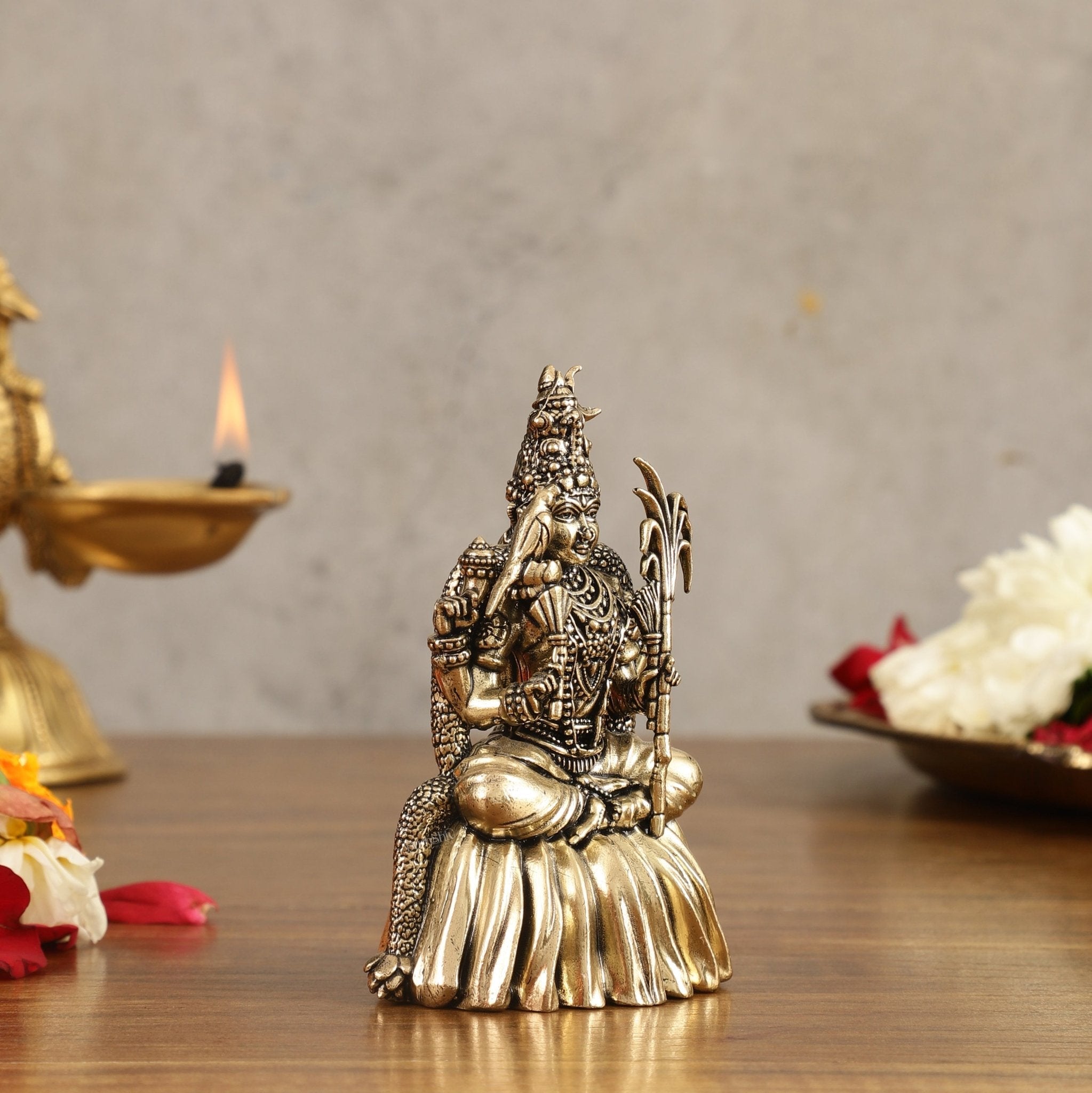 Brass Superfine Lalitadevi Rajarajeshwari Idol kamakshi amman - 4 in Height