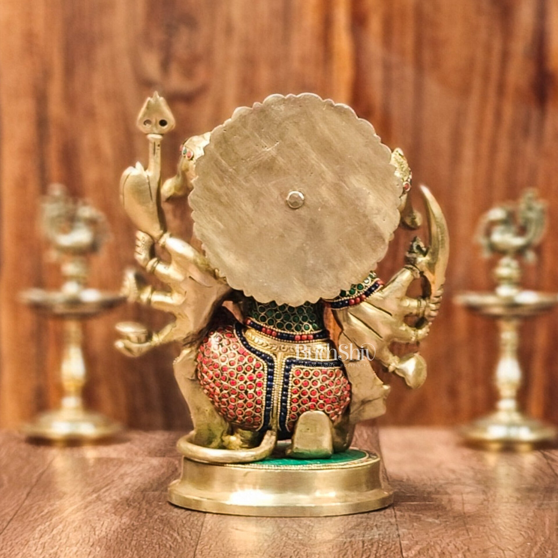 Brass Superfine Panchmukhi Hanuman 11 "