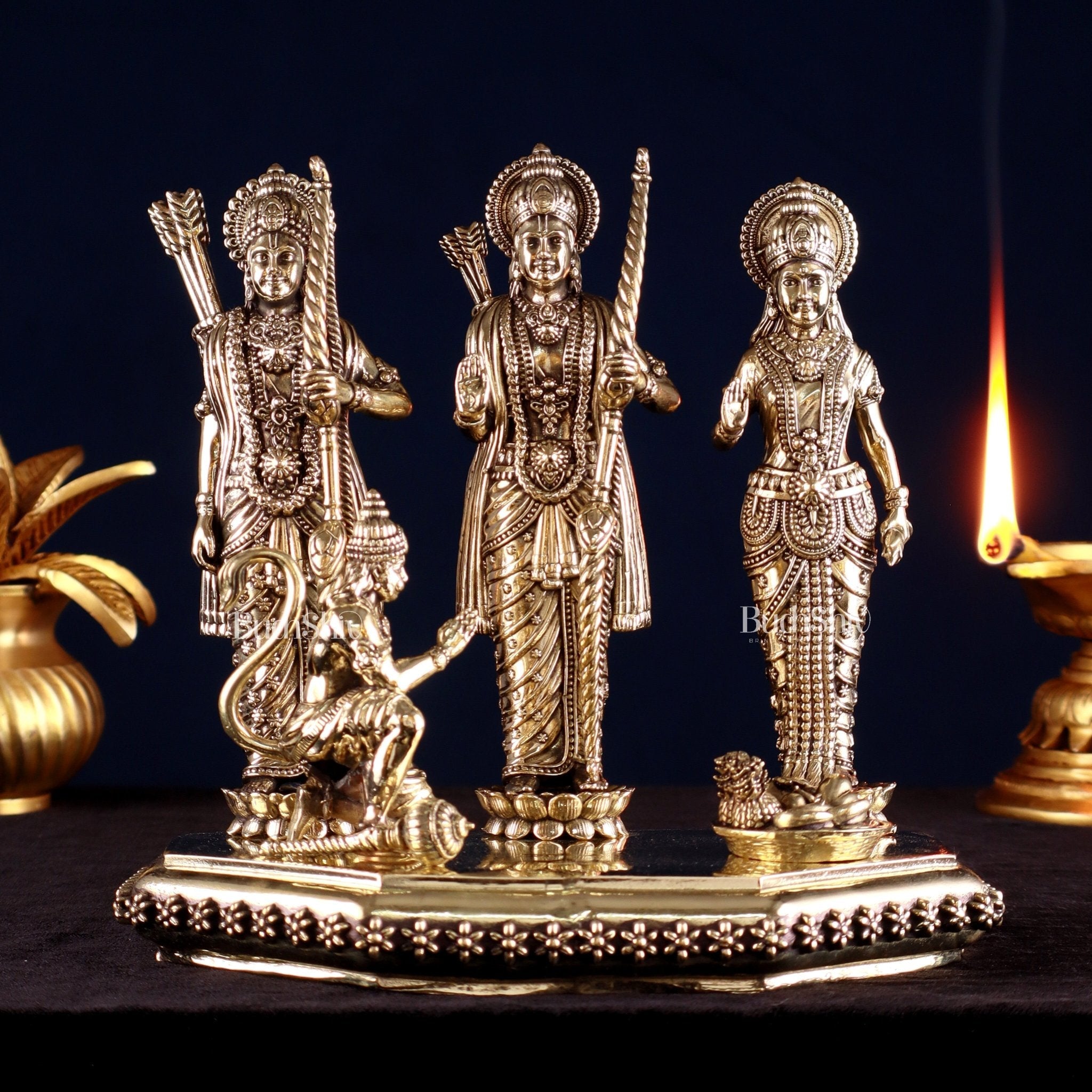 Brass Superfine Ram Darbar Idol – 7"